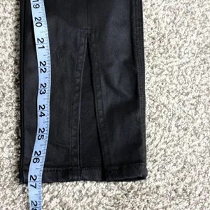 AO‎ LA by Alice + Olivia Black High Rise Pintuck Split Hem Skinny Jeans Sz 28 thumbnail 14