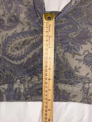 American Eagle Stretch Corduroy Paisley Shorts Green Size L thumbnail 8