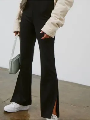 Glassons Black High-Rise Flare Leggings thumbnail 4
