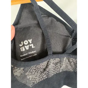 Joy Lab Snakeskin Print Bra Size Small Gray thumbnail 3