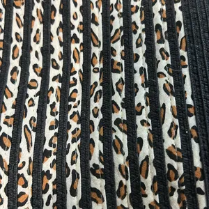 Sun n Sand Vertical Striped Leopard Print Bag Tote Handbag‎ Purse Shoulder Strap thumbnail 2