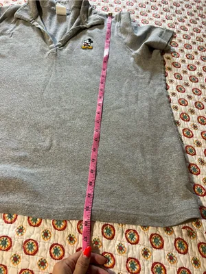 Vintage 90s Disney Store Gray Mickey Mouse Gray Polo shirt size XL thumbnail 6