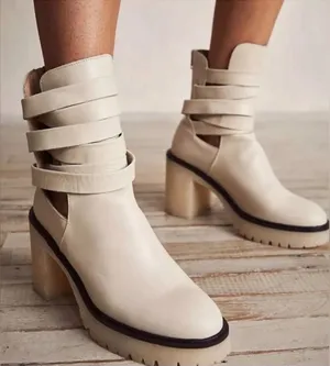 Jesse Boots from Free People Size 39 or 8.5 us winter fall cutout‎ unique thumbnail 1