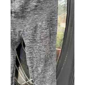 Momcozy Womens XL Gray‎ Space Dye Over the Belly Maternity Leggings Seamless thumbnail 5