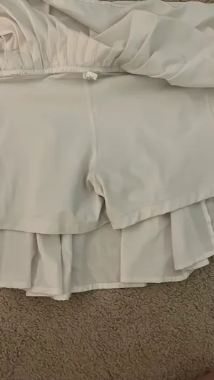 All in Motion Skirt Tennis White Pleated women’s L thumbnail 3