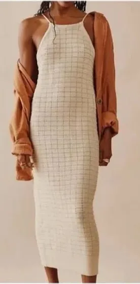 FREE PEOPLE Mallorca Midi Sweater‎ Dress thumbnail 1