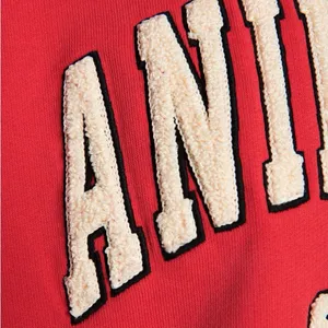 Anine Bing Sport Tyler Oversized Sweatshirt - Red - NWT thumbnail 4