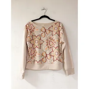 Anthropologie Tiny Helena Embroidered Pullover in Cream Small thumbnail 2