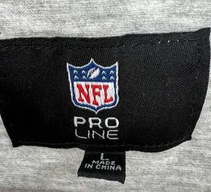 NFL ProLine Steelers Large embroidered long sleeve fitted tee football gray thumbnail 5
