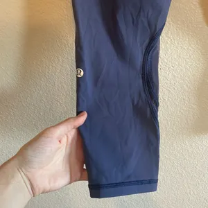 Lululemon Never Still Crop 21" Leggings Cadet Blue‎ size 8 thumbnail 8