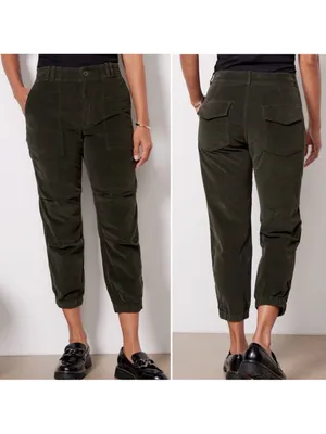 Citizens of Humanity - Baby Cord Agni Utility Pant - Seaweed - size 28 thumbnail 2
