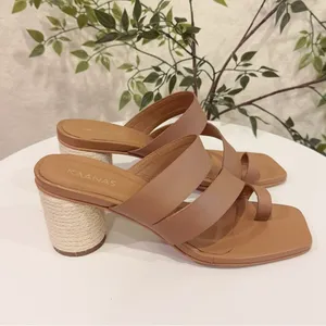Kaanas Topaz Toe Ring Strappy Heel Sandal Size 6 NWOT Summer Vacation thumbnail 5