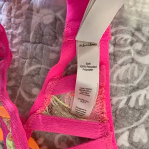 NEW For Love and Lemons Tulip Garter‎ Belt in Neon Pink and Orange thumbnail 9