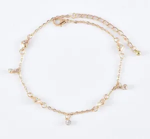 Layered Love Heart Butterfly Anklet for Women thumbnail 2