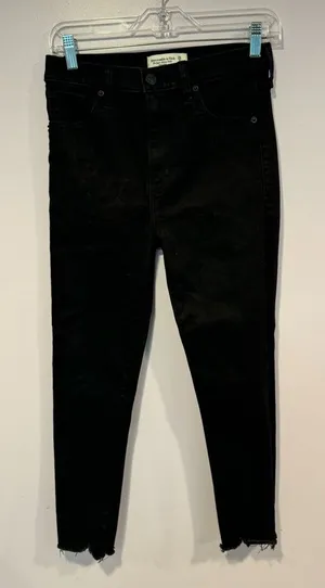Black Abercrombie and Fitch the‎ skinny high rise jeans thumbnail 1