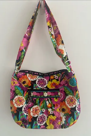 Vera Bradley “Va Va Bloom” Crossbody Hobo Bag Retired Pattern thumbnail 1