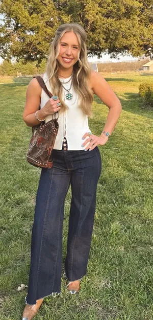 0² Denim Boutique Jeans Flare Dark Wash thumbnail 1