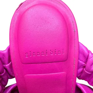 Gianni Bini Shoes‎ Womens Size 8.5 Pink Vanya Ruched Strappy Square Toe Sandals thumbnail 4