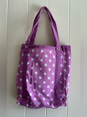 Rare Vintage Sanrio 2010 Hello Kitty Cotton purple nerd Large Tote Handbag Bag thumbnail 8