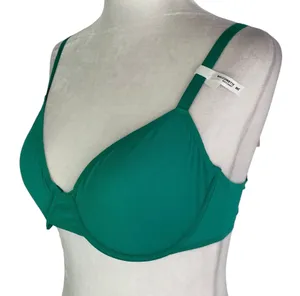 Aerie New SMOOTHEZ Mesh Unlined Underwire Balconette Bra Green Envy Size 36C thumbnail 1