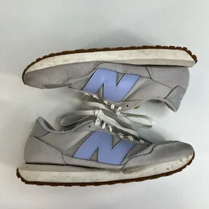 New Balance 10 Sneakers 237 Retro Running Suede Nylon Grey Lavender WS237GB thumbnail 3