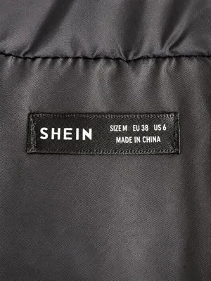 SHEIN Black Puffer Vest Women’s Medium thumbnail 4
