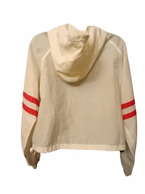 J. Galt Shanghai Women's White Cropped Zip-Up Windbreaker - Size S - INV406 thumbnail 3