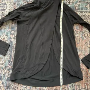 Lululemon Rulu Rally Wrap Long Sleeve Jacket Top Size 4 Black thumbnail 12
