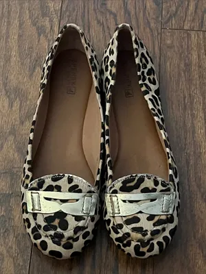 Sperry Leopard Print Flats with Gold Accent thumbnail 4