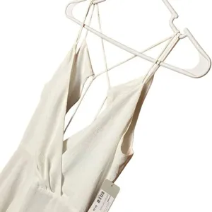 Big Waterblue Sky White Mini V-Neck Textured Dress Small NEW Marilyn Monroe #779 thumbnail 3