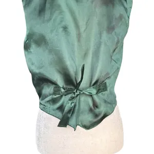Vintage Scully Western‎ Embroidered Leather Vest Green Suede Boho Cowgirl Small thumbnail 3