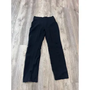 Spanx The Perfect Pant Slim Straight Leg Black Ponte Trousers Size Small Women's thumbnail 2
