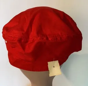 Vintage Women’s cabbie hat CAP red retro NWT Y2K thumbnail 2