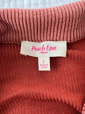 Peach Love Coral Colored Jacket thumbnail 2