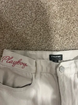 pac sun playboy cargo Jeans thumbnail 3