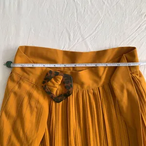 ASOS Yellow Pleated Maxi Skirt thumbnail 14