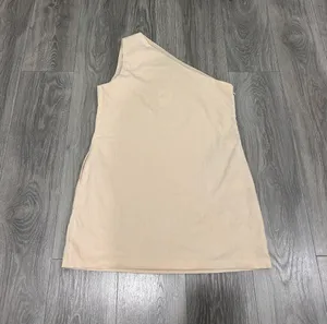 New Showpo Mardelle Mini Dress Linen One Shoulder Shift Dress MSRP $69 thumbnail 7