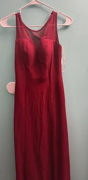 Long dress maroon Red Size 4 thumbnail 1