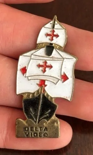 Vintage Delta Video Ship Pin thumbnail 1