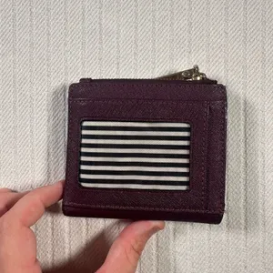 Kate Spade New York Purple Zip Around Wallet Small Card Holder thumbnail 9