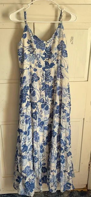 MSK Long floral dress thumbnail 2