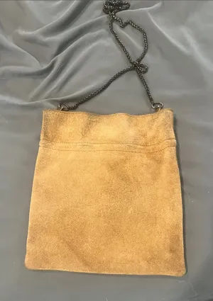 Suede Crossbody Bag in Tan Free People thumbnail 1