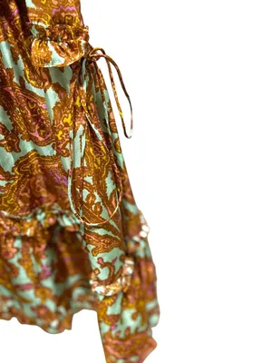Zimmermann Silk Tiggy Mini Dress Beige Size 1(M) Designer Boho Summer Coastal thumbnail 9