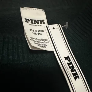 Victoria's Secret PINK Apres Ski Mountain Graphic Crewneck Sweater Green XS NWT thumbnail 5