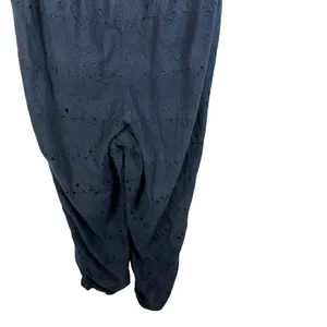 Whistles Navy Blue Eyelet Zoe Broderie Jumpsuit Women’s‎ Size 6 Missing Belt thumbnail 13