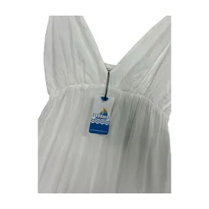 New Seaspice Maxi Dress Womens Small White Peruvian Cotton Sleeveless Boho Beach thumbnail 6