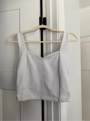 Lululemon‎ Ribbed Softstreme Sweetheart Tank Top Light Vapor thumbnail 2