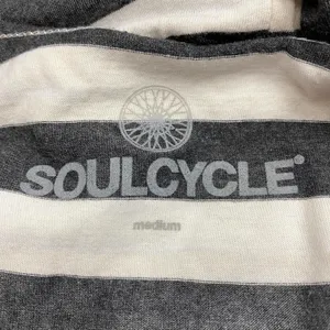 Soulcycle‎ Black & White Stripe Muscle Tank Top Women's Size M Y2K thumbnail 6