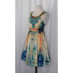 Anthropologie BHANUNI BY JYOTI‎ Villette Dress Fit N' Flare Beaded Embellished 2 thumbnail 5
