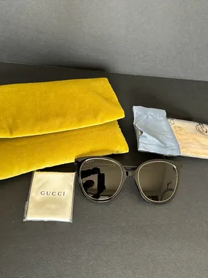 Gucci Women Black Sunglasses with Chains NEW thumbnail 2